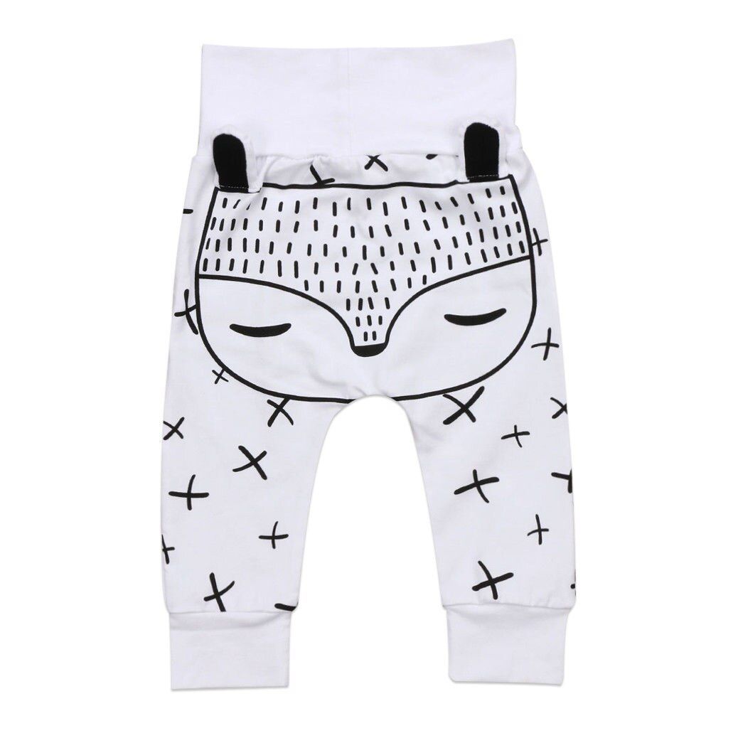 Pudcoco Baby Pants 0-24M AU Kids Newborn Baby Boys Girls Long Harem Pants Trousers Leggings Bottoms