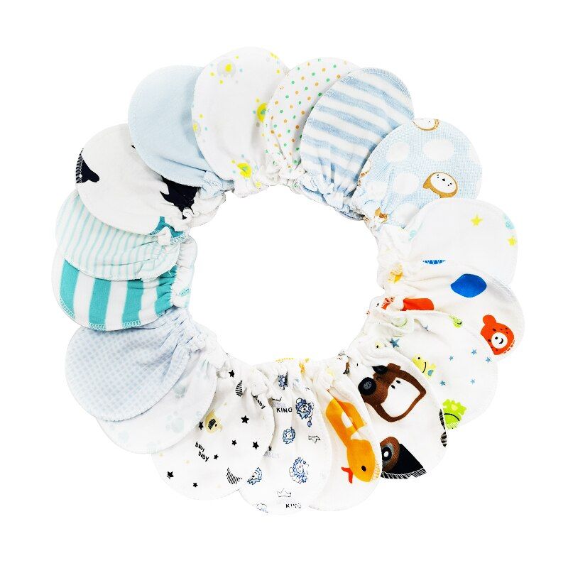 2 Pair/Set New Born Baby Gloves 100% Cotton Infant Mittens Baby Girls Boys Anti-scratches Glove for Newborn Baby Warm Gloves