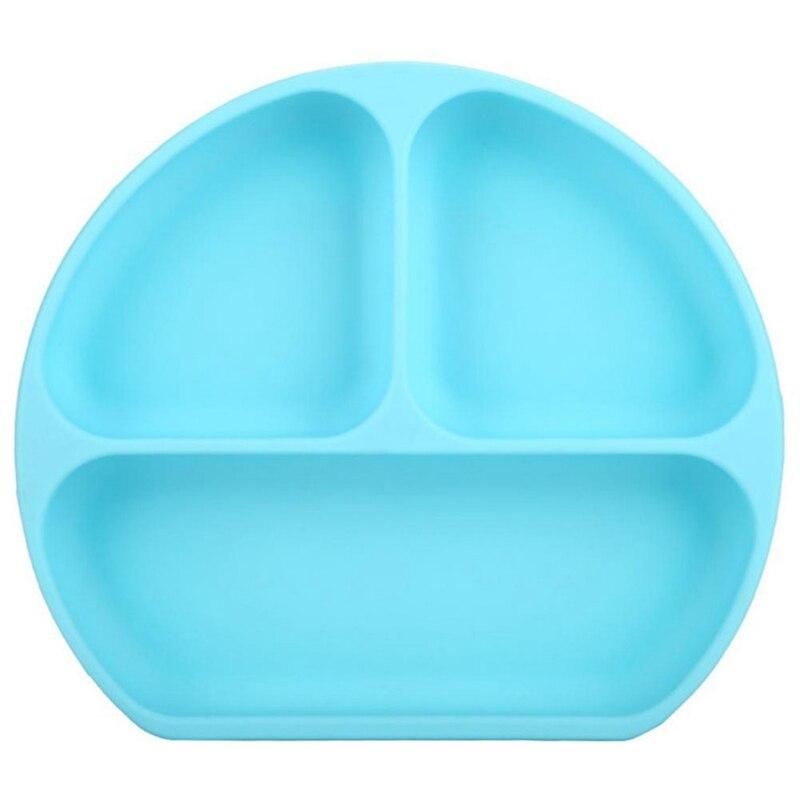 【BestGO】Baby Food Grade Silicone Integrated Bowl Children's Plate Smile Silicone Baby Sucker Plate Kids Tableware