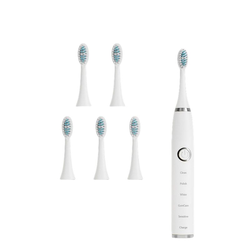 Sonic Electric Toothbrushes for Adults Kids Smart Timer Rechargeable Whitening IPX7 Waterproof 5 Brush Head