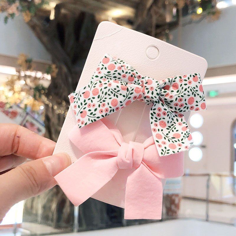 2 Pcs/Set Flower Baby Hair Clips Bows Kids Girl Hair Clip Children Hairpin Haarspeldjes Barrettes Baby Hair Accessories