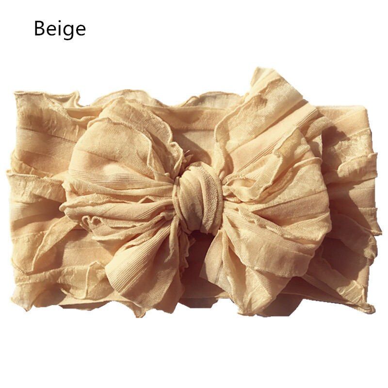 2020 Baby Lace Bows Big Bowknot Headband Newborn Kids Headwear Turban Headwrap Infant Girl Hairbows Party Baby Hair Accessories