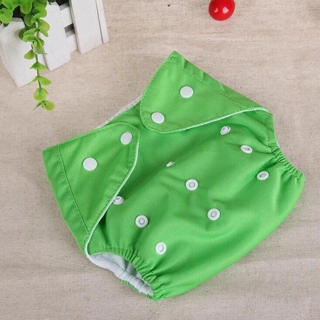 Washable Baby Kids Boys Girls Cloth Diaper Nappies Baby Reusable Solid Adjustable Pants Cover Newborn fitted underwear Diaper.