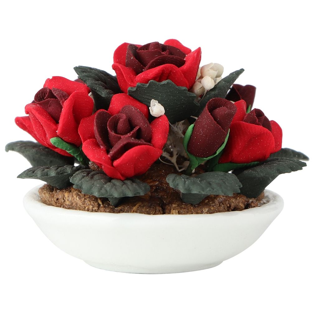 Dollhouse Decoration Rose Mini For Family