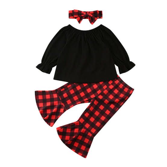 BABY FASHIONABLE DRESS (  Black & Red colour)- '0' TO '12' YEAR'S
