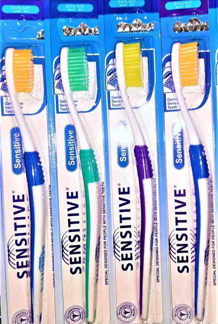 3 pieces, sensitive extra soft toothbrush.