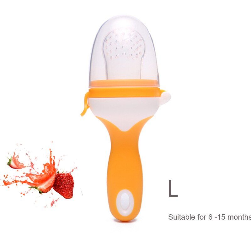 Long Handle Baby pacifier Fresh Food Nibbler Kids Fruit Feeder Nipples Feeding Safe Baby Supplies Nipple Teat Pacifier Bottles