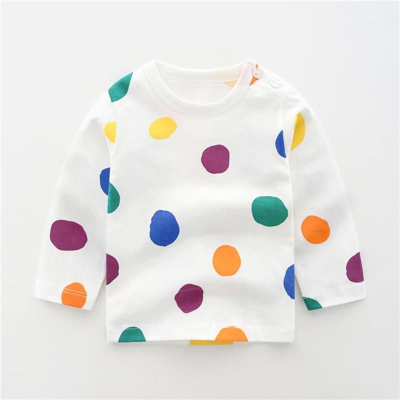 2020 Autumn Baby Long Sleeve T-shirt Cotton Boys Clothes T Shirts Kids Top Tees Long Sleeve Tops Tshirt Toddler Girls Clothes