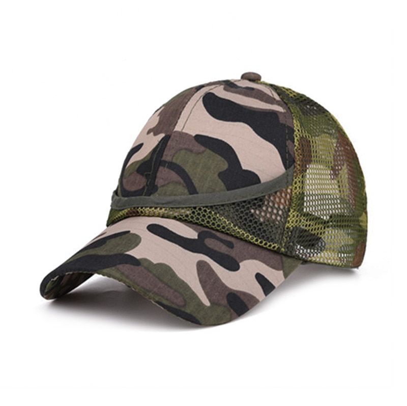 3-12Yrs outdoor Camouflage Baby Boy Mesh Baseball Cap Kids Cap Summer Autumn For Boy Girl Caps Net Casual Cap Kid Hat HipHop Hat