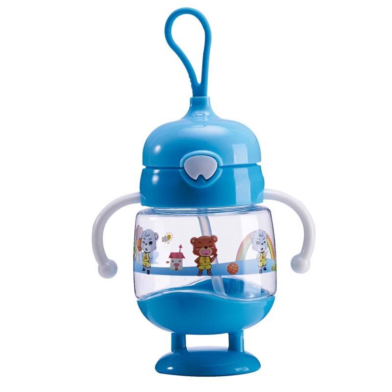 Baby Feeding Bottles Cups for Babies Kids Water Milk Bottle Soft Mouth Duckbill Sippy Baby Feeding Bottle Infant Training 350ml