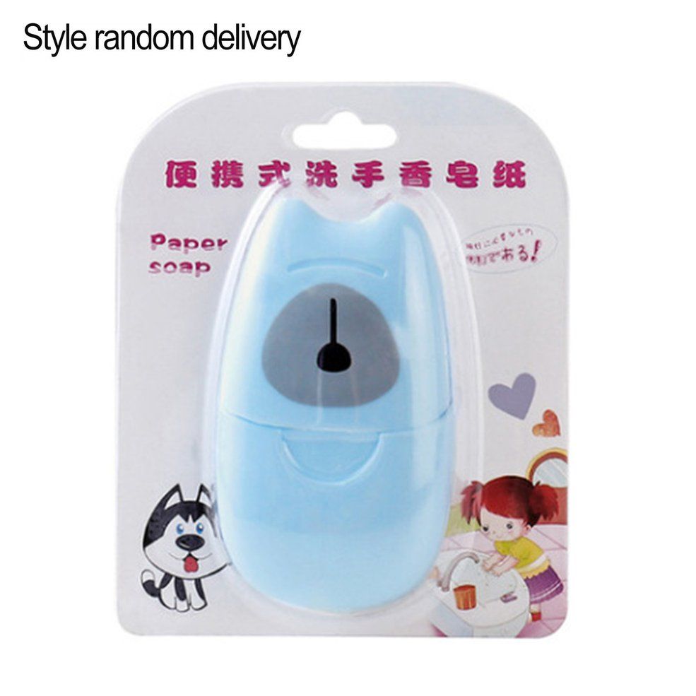 Disposable Boxed Soap Paper Travel Portable Hand Washing Box Slice Sheets