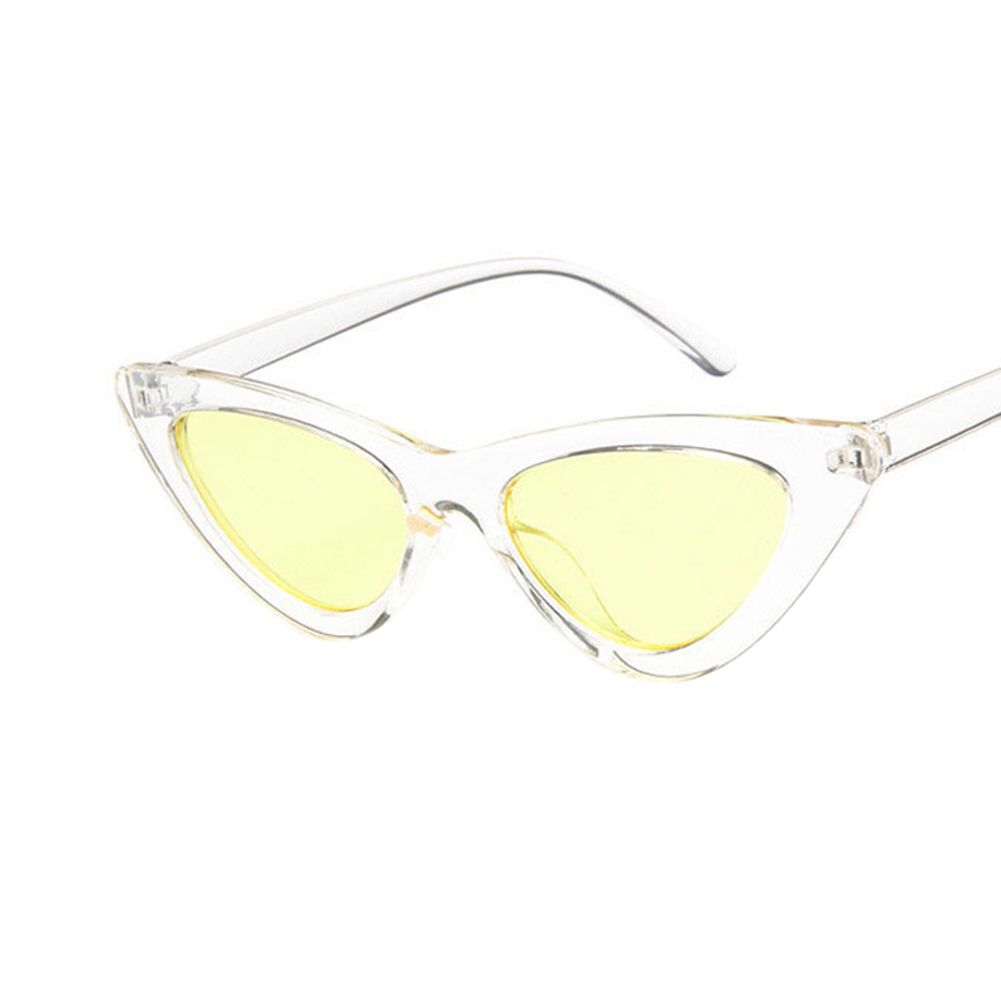 Yfashion Retro riangle  Eye Sunglasses UV400 Clean Vision lasses Eyewear Valentine's Day ift Lenses Color