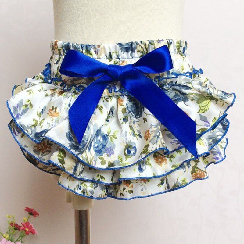 Baby Shorts Baby Clothing Floral Silk Bow satin shorts ruffle diaper cover bloomer  baby girls satin panties bloomers 3 Colors