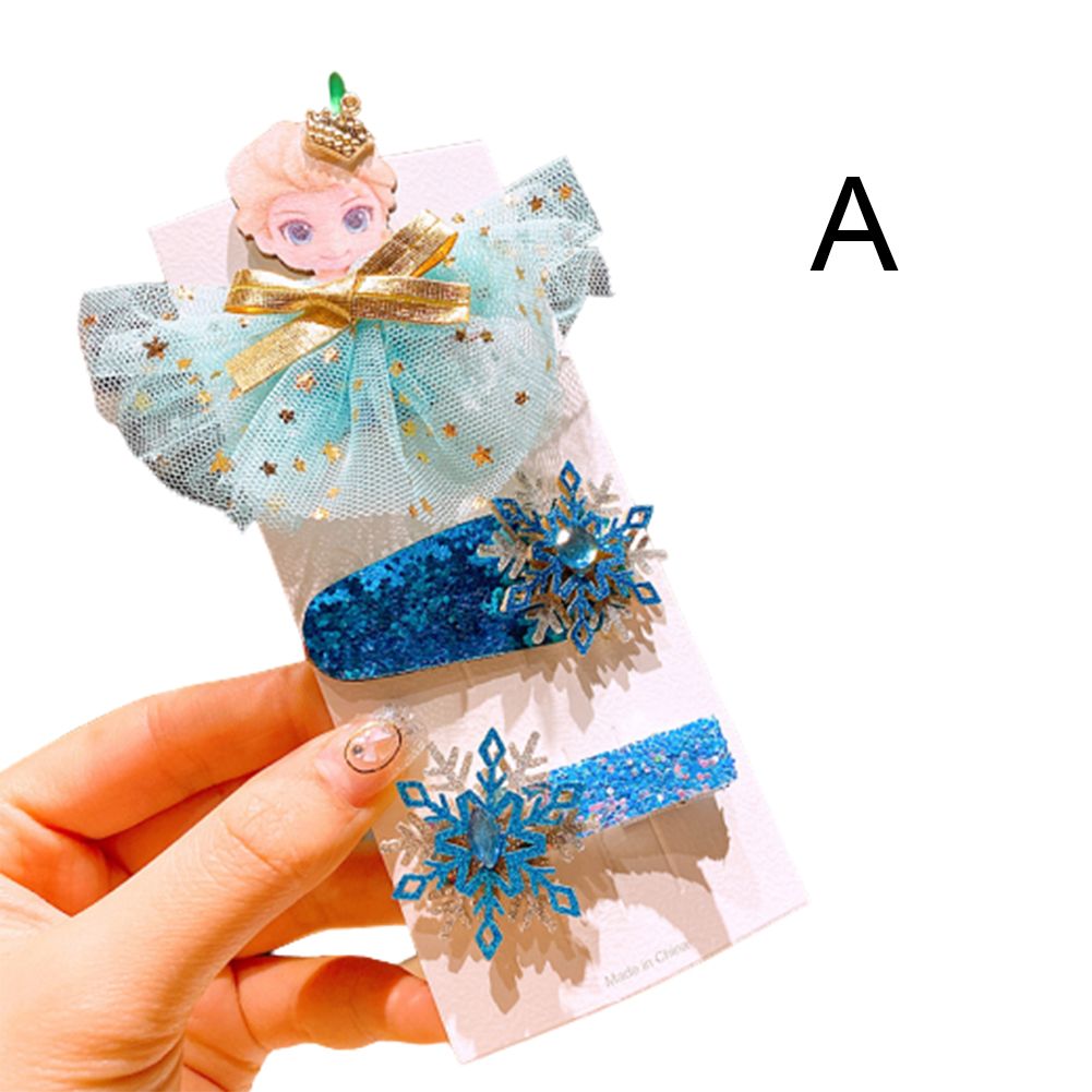 Cute Kid Girls Bows Rainbow Gradient Color Princess Hairpin Bang Clip Accessory