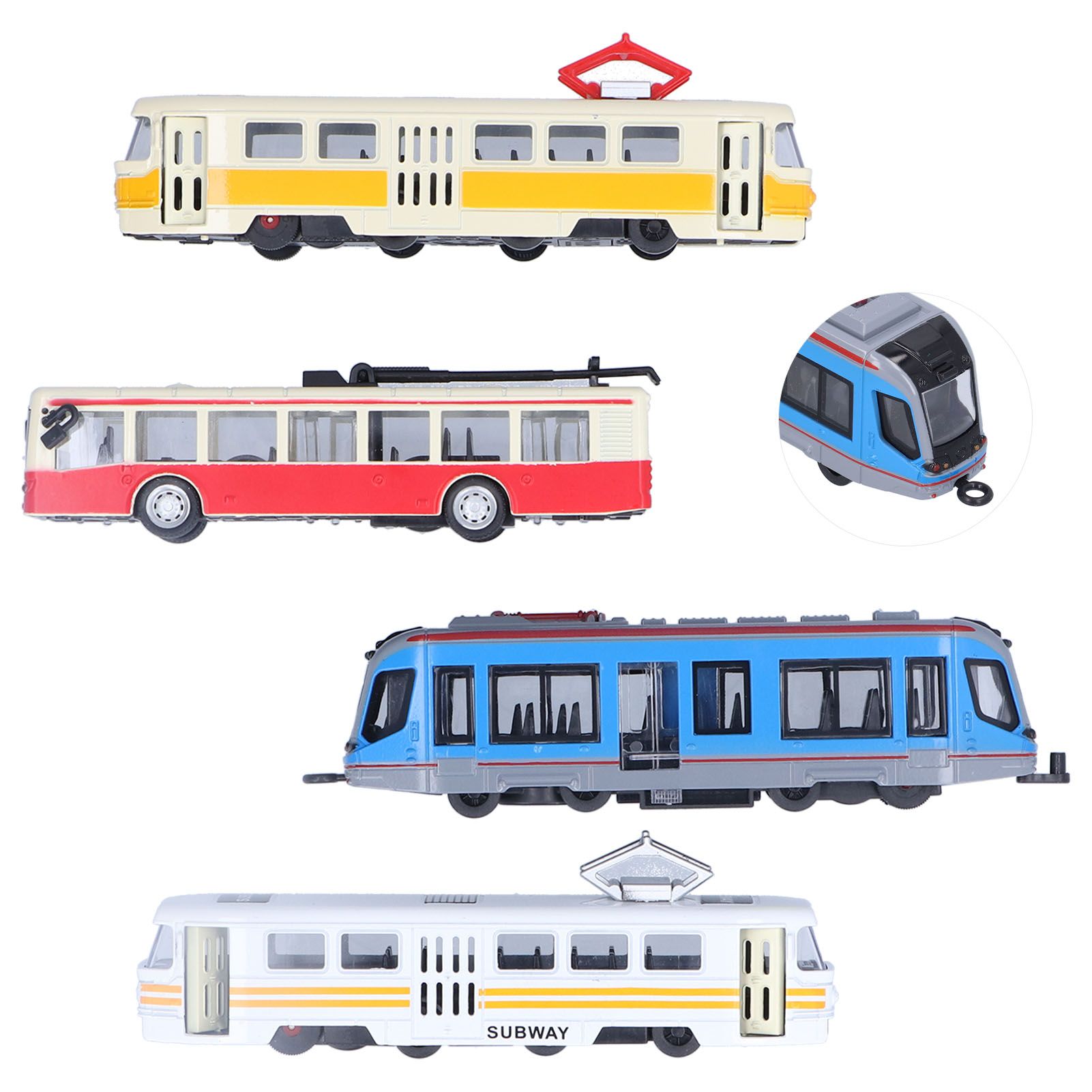 Simulation Mini Alloy Pull Back Bus Model Kid Vehicle Decor Collection Toy