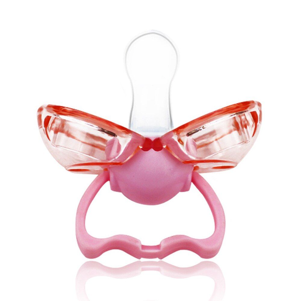 Cute Nipple Toddler Baby Hand Made Dummy Pacifier Soothing Infants Bite Chew Clip Chain Holder Soother Comfort