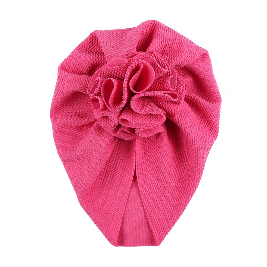 Infant Flower Hedging Cap Wild Baby Sun Flower Pleated Turban Hat Cute Floral Nursery Beanie Cap