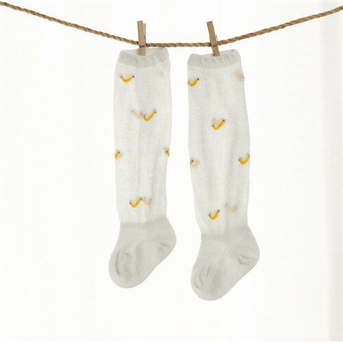 Summer Thin Newborn Baby Socks Cotton Knee High Baby Girls Sock Toddler Fruit Baby Boys Socks Fashion Socks for Girls one pairs