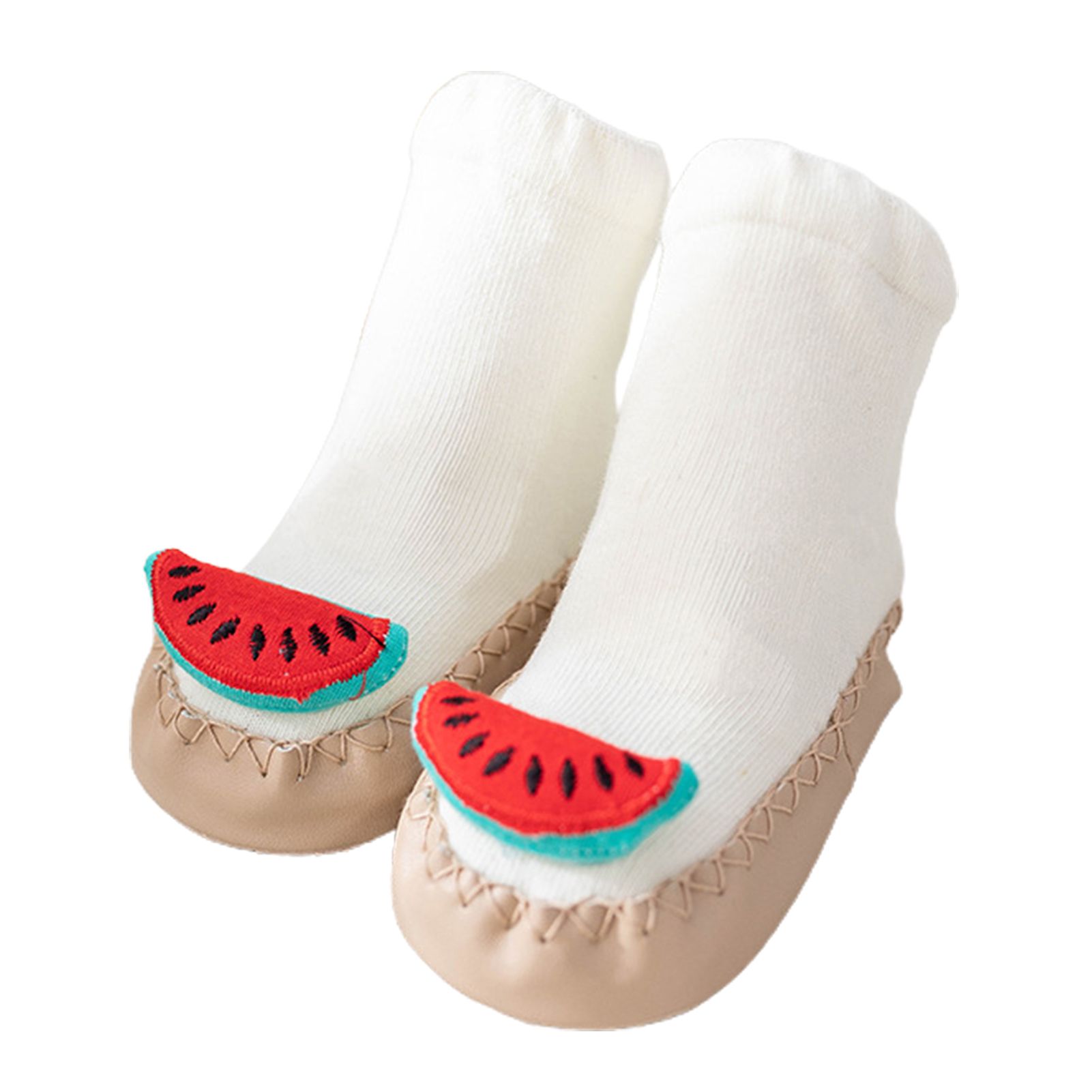 1 Pair Toddler Socks Anti-skid Bottom Hand Washable Mid-length Kids Cartoon Soft Socks for Boys Girls