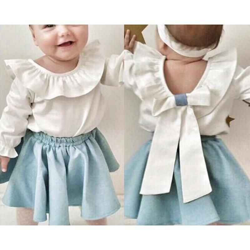 Children'S Spring Autumn Girl Long Sleeve Lotus Leaf Edge Top + Short Skirt Two Sets Children'S Clothing Instagram Baby Girl Clothes Kids Fortnite Toddler Skirt Shorts  Panda Spiderman