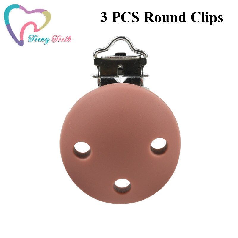 5 PCS Beech Wood Pacifier Clips Baby Dummy Clip DIY Infant Soother Clasps Chain Accessories BPA FREE Funny Baby Pacifier Holder