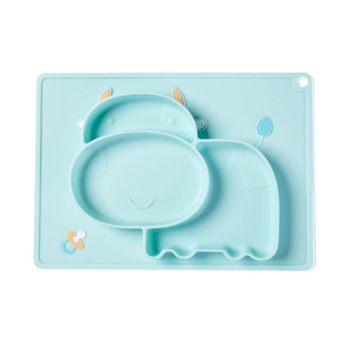 Baby Plate Tableware Children Food Feeding Container Placemat Baby Dishes Infant Feeding Cup Silicone Suction Bowl for Kid
