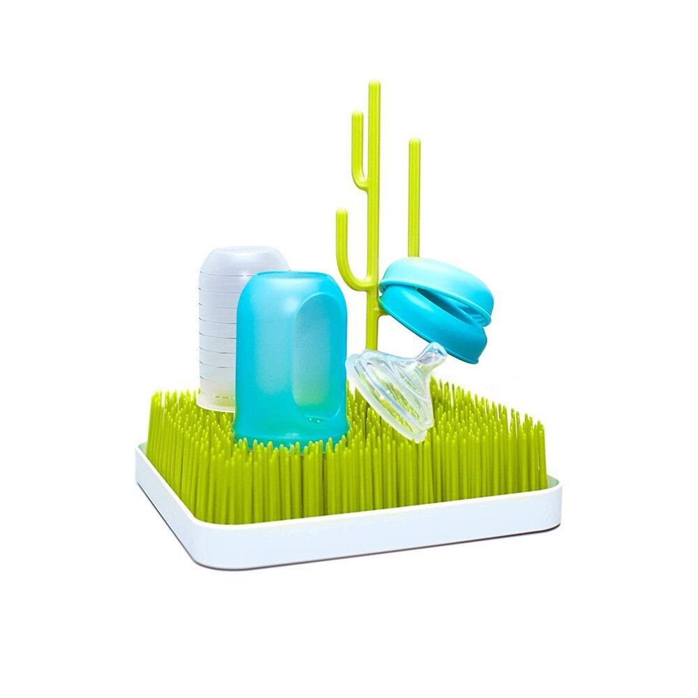 1 PCS Green Grass Countertop Baby Bottle Drying Rack Baby Nipple Storage And Drainage Rack