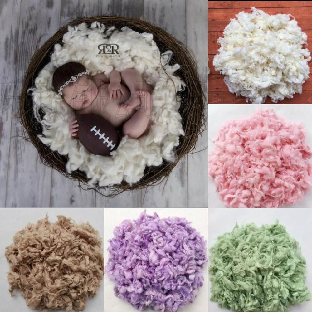 100g/pc Newborn photo prop SALE Basket filler Loose wool fluff  Basket stuffer Newborn photography prop
