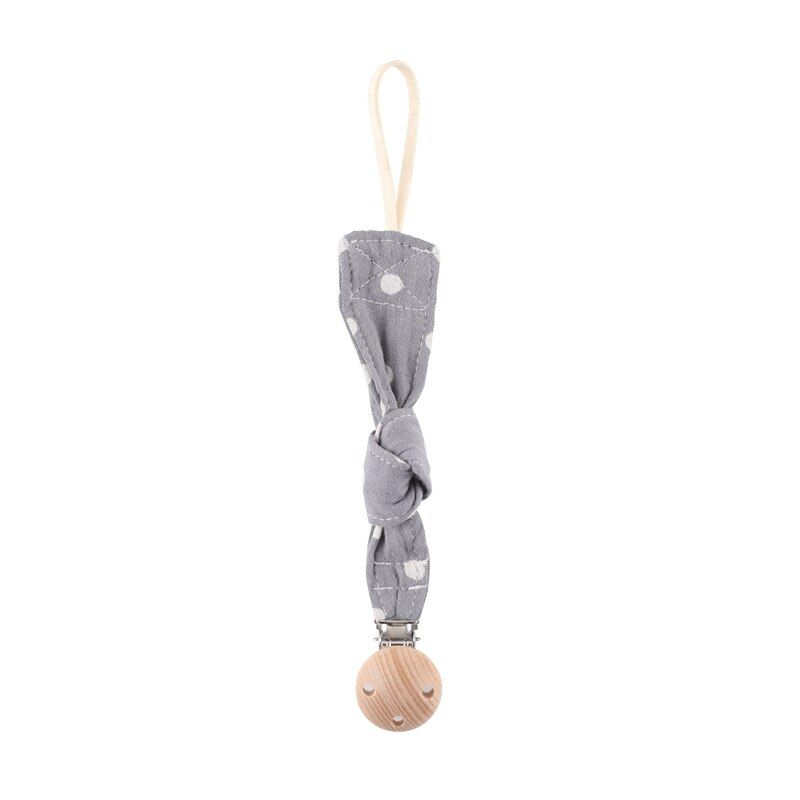 1PC Cotton Baby Pacifier Clip Chain Plush Animal Toys Wave Point Country Pacifier Holder Dummy Clips Handmade Baby Gift Chain