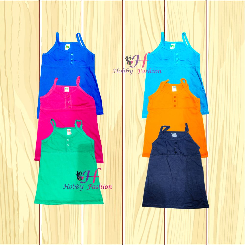 6 Pieces One Colors Cotton Singlet / Tank Top for girls  by any color