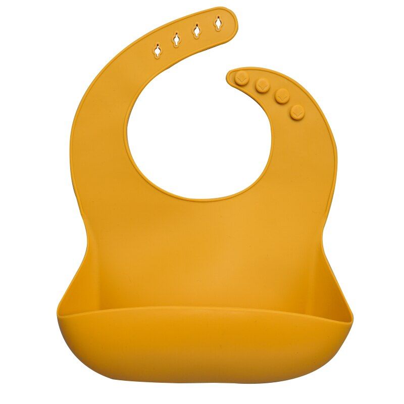 Baby Feeding Bibs Waterproof Burp Cloth Slabbetjes toddler Solid silicon Drooling Babador Scarf Baby Stuff Dropshipping Infantil