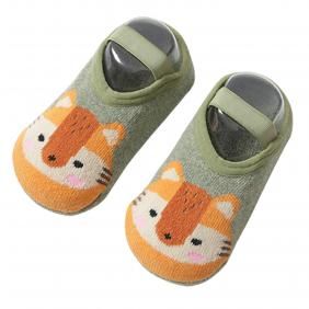 1 Pair Baby Boy Girl Cute Cartoon Pattern Non-slip Prewalker Toddler Floor Socks