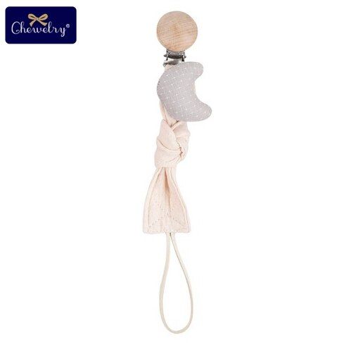 Baby Wooden Pacfier Chain Elephant Crochet Beads Handmade Pacifier Clips Holder Baby Teether Teething Chain Baby Gifts