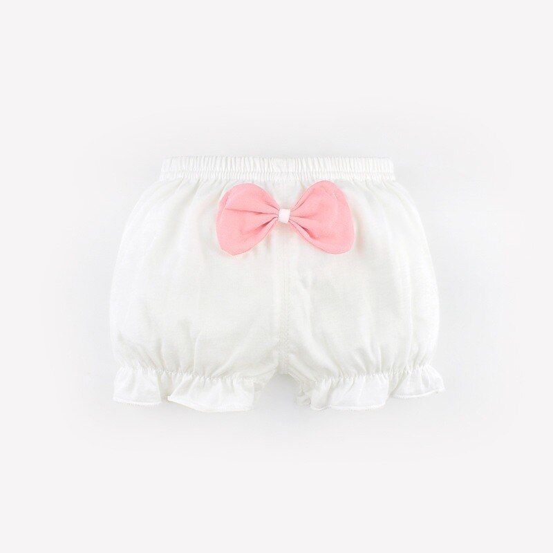 0-3Y Baby Girls Panties Infant Cotton Bread Pants Toddler Boys Summer Shorts Baby Cute Bow Pants Ruffles Newborn Girl Bottoms
