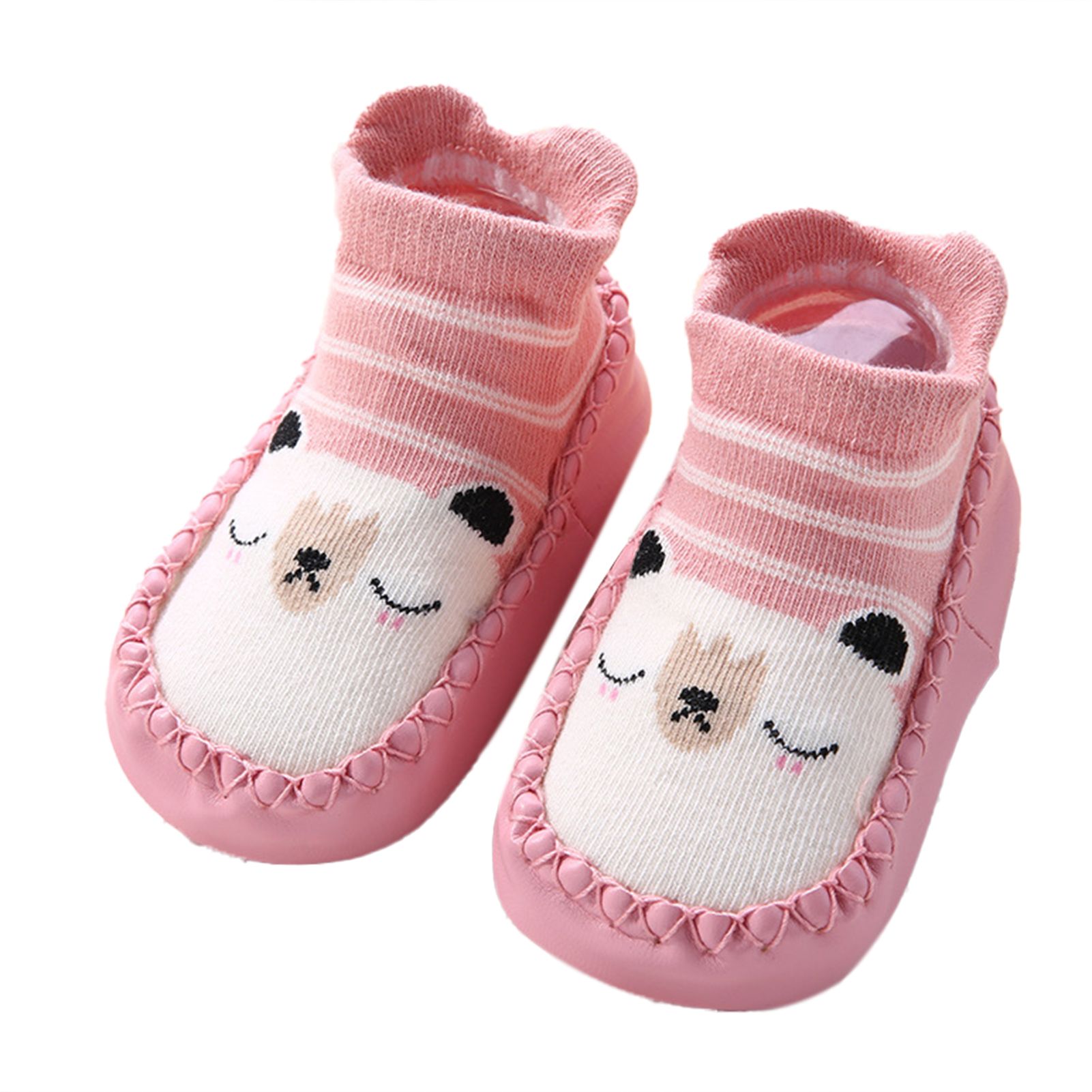 1 Pair Baby Slip Socks Cartoon Shape Anti-skid Sweat Absorption Toddlers Floor Socks for Spring