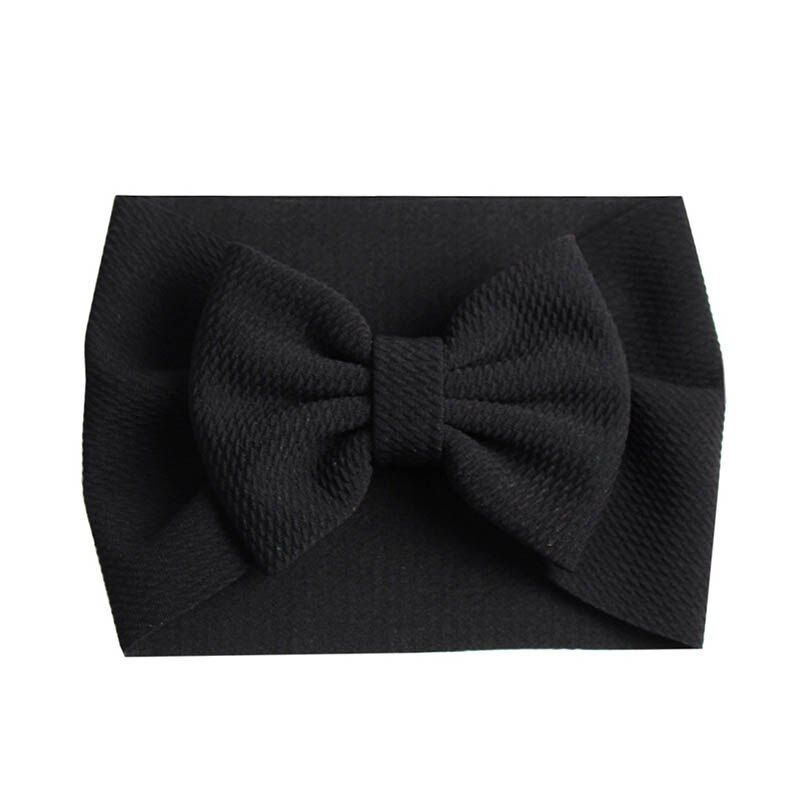Big Bowknot Baby Girl Headband Solid Color Elastic Headbands Hair Bands For Girls Kids Children Turban Baby Hair Accessories