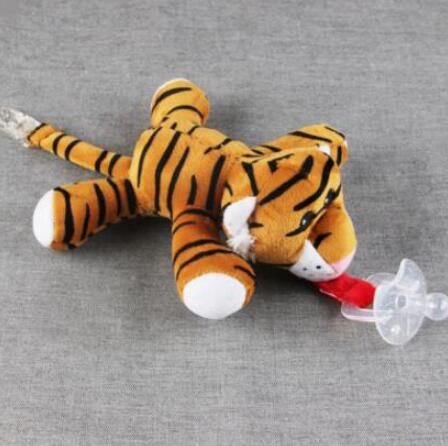 1Pc Cute Large Doll Baby Boy Girl Dummy Pacifier Chain Clip Plush Animal Toys Soother Nipples Holder (not include Pacifier)