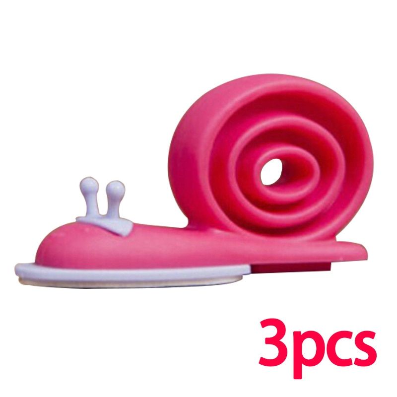 3Pcs/lot Soft Plastic Baby Home ty Door Stopper Protector Children Snail Shape Door Stops Baby gate corner protector