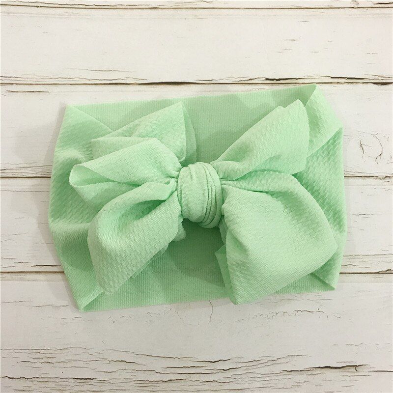 2019 Brand New Infant Headband Newborn Toddler Baby Girl Boy Headwear Solid Bowknot Soft Turban Knot Hairband Baby Shower Gifts