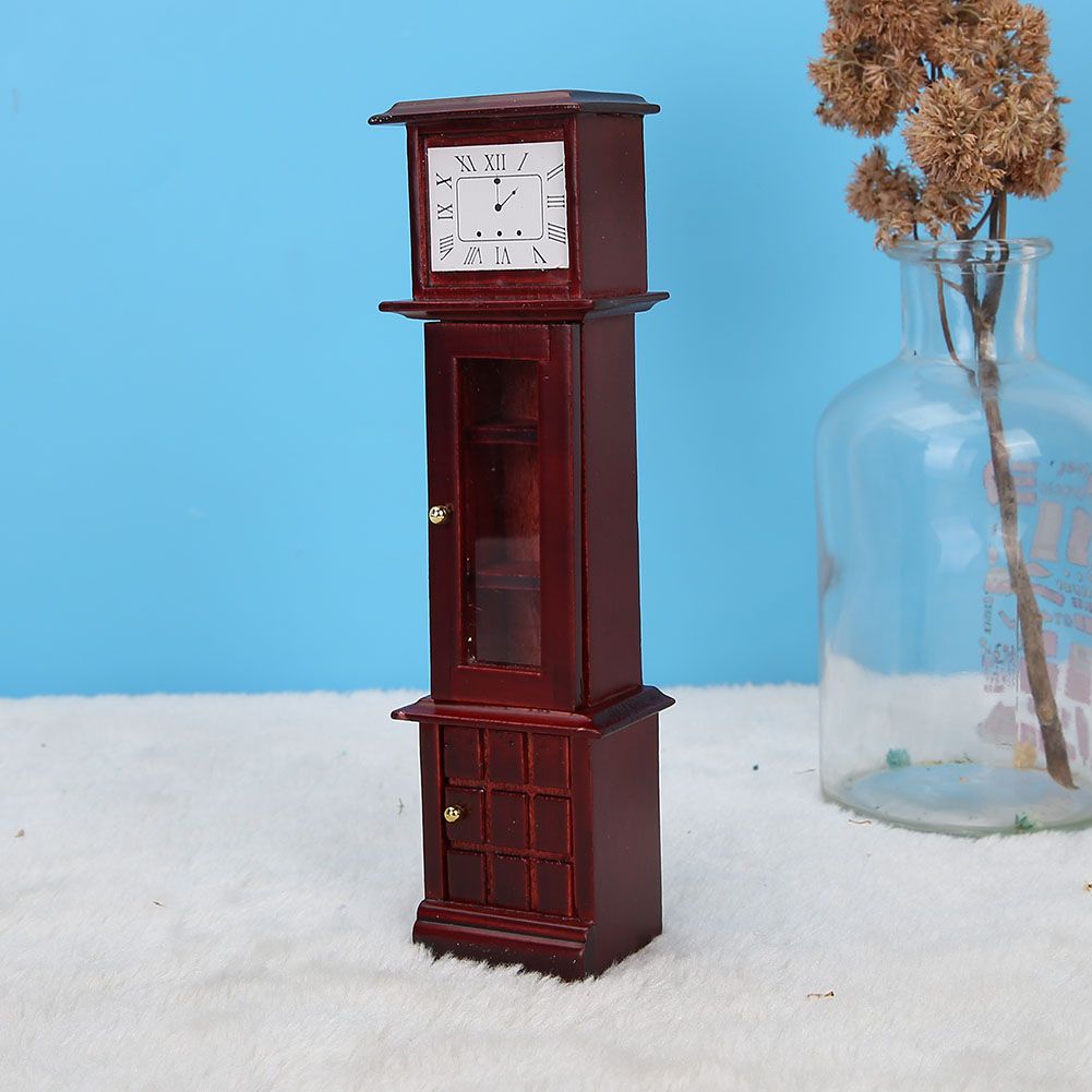 Vintage Grandfather Clock Non-Toxic Children For Dolls House