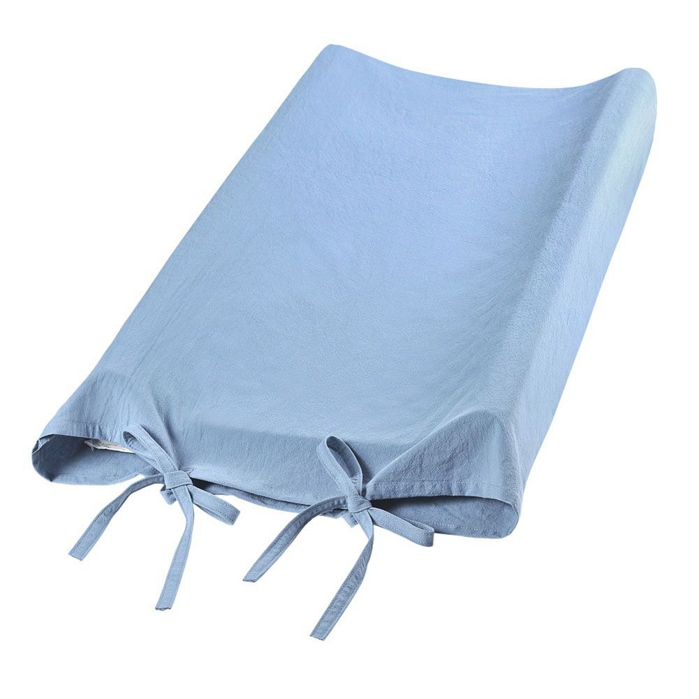 Solid Color Cotton Adjustable Baby Changing Table Pad Protective Cover Case