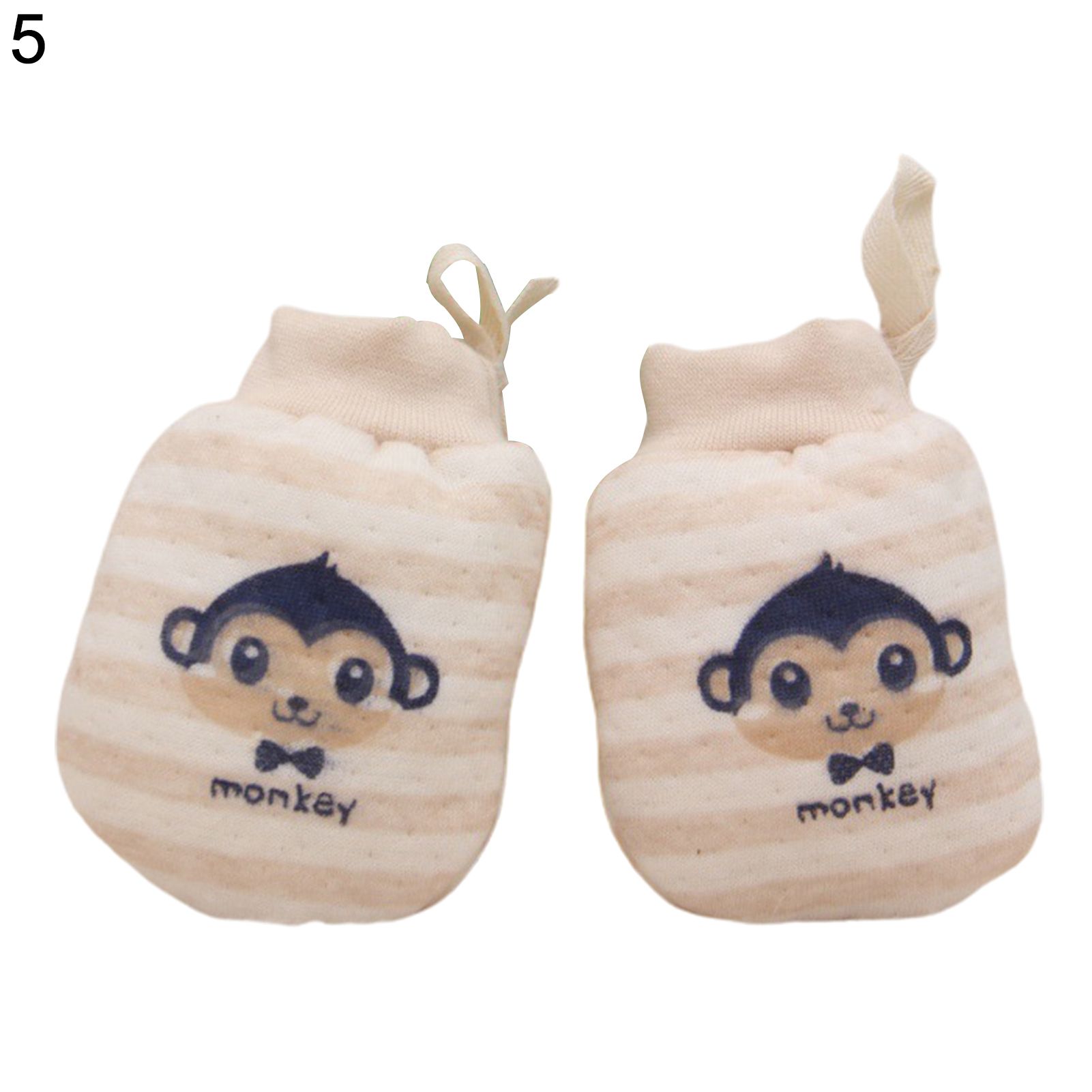 1 Pair Baby Gloves Lovely Pattern Comfortable Thickening No Scratch Toddler Mittens for Boys Girls