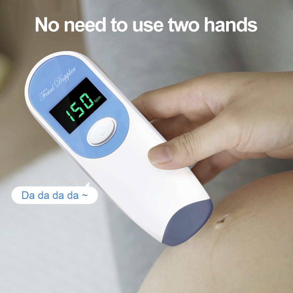 HealForce Doppler Fetal Heartbeat Detector Baby Care Household Portable for Pregnant Fetal Pulse Meter No Radiation Stethoscope