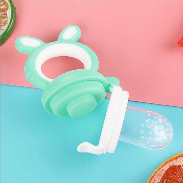 Silicone Bit Nipple Baby Pacifier Feeder Cartoon Animal Infant Nipple Holder Newborn Silicona Fruit Chupetero Pacifier Tetine