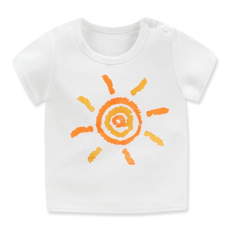 Baby Boys Clothes Summer Boys T Shirt Fashion Print Kids T Shirt For Boy Cotton Short Sleeve Baby Girls T Shirt 0-2Y