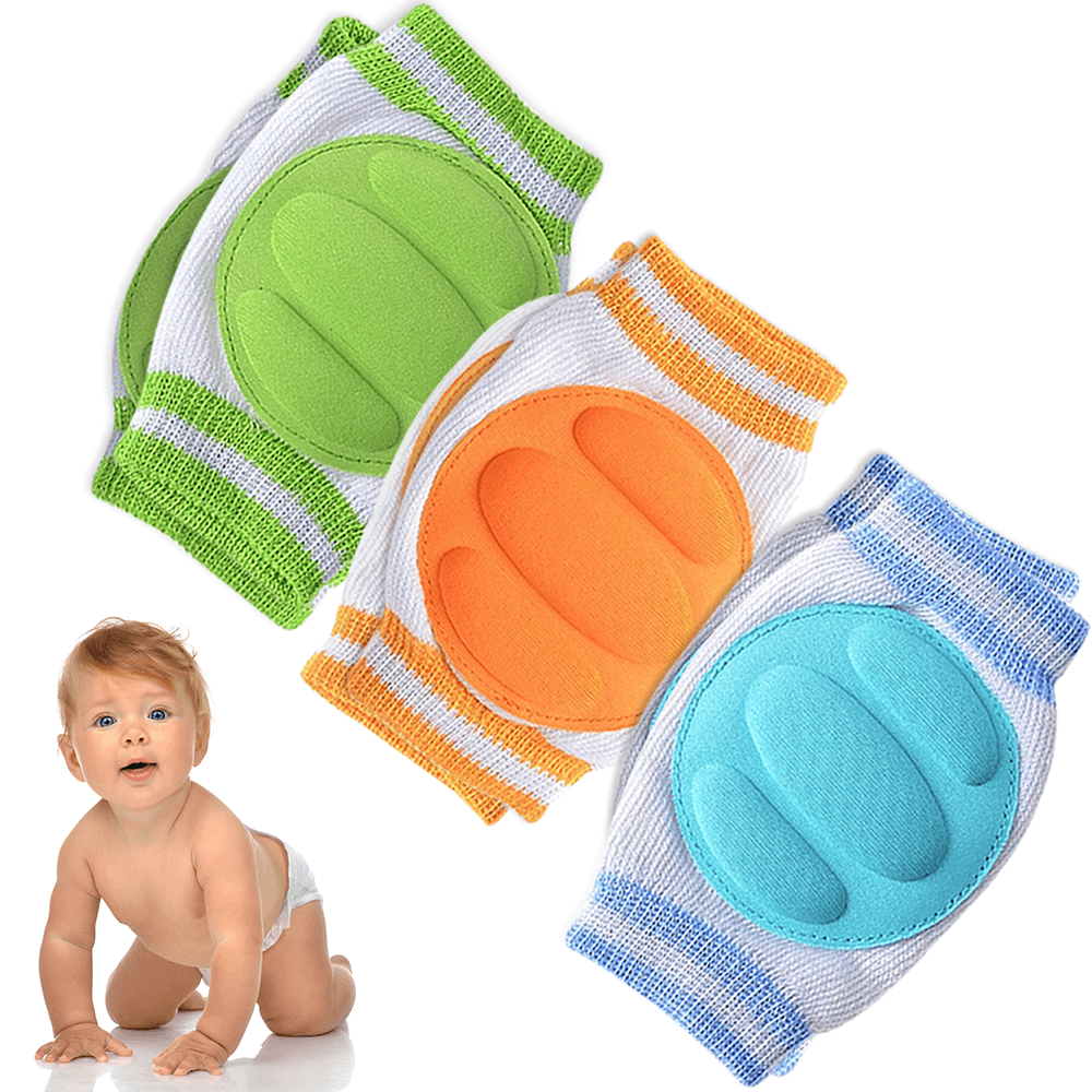 Kids Non Slip Crawling Elbow Infants Toddlers Baby Accessories Smile Knee Pads Protector Safety Kneepad Leg Warmer Girls Boys-1Pair