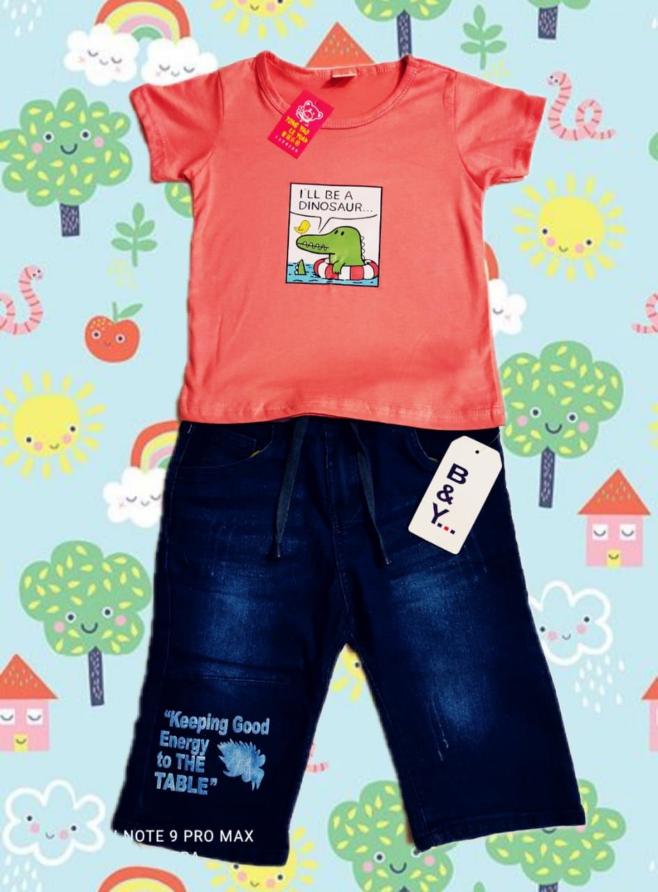 Summer boys clothes sets Baby boy fashion print T-shirt + shorts 2 pieces baby cotton clothing set