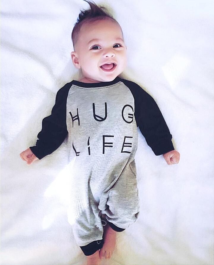 Spring Autumn Baby Boy Girl Romper Clothes Long Sleeve Cotton Bebes Jumpsuit Outfit 0-24M