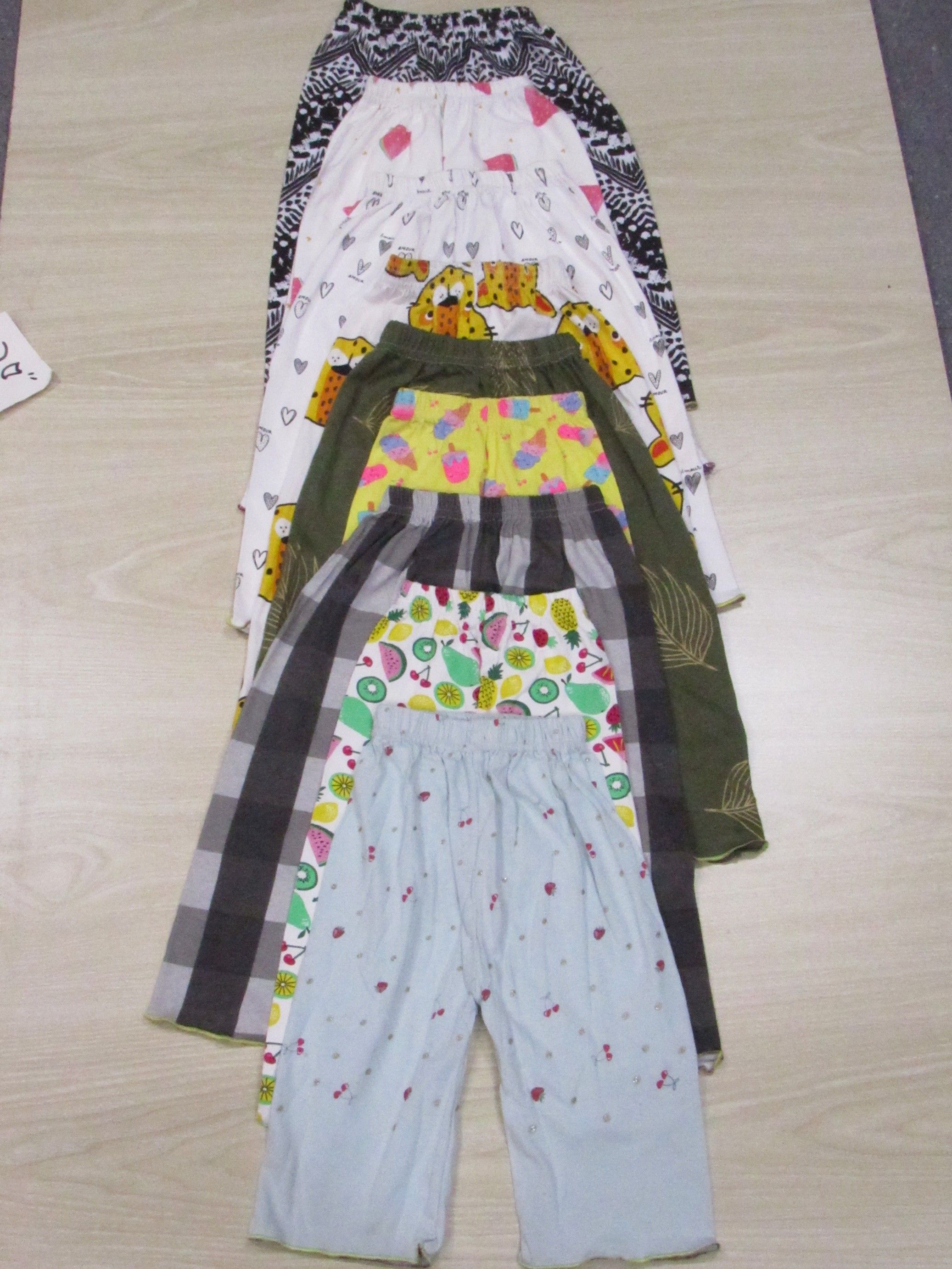 1Piece Multi colour Printed cotton Plazzo for Baby Girls/ Plazo for baby kids