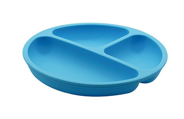 Baby Silicone Dining Plate BPA Free Lovely Smile Face Lunch Dishes Kitchen Fruit Dishes Children Feeding Dinner Plates Bowls